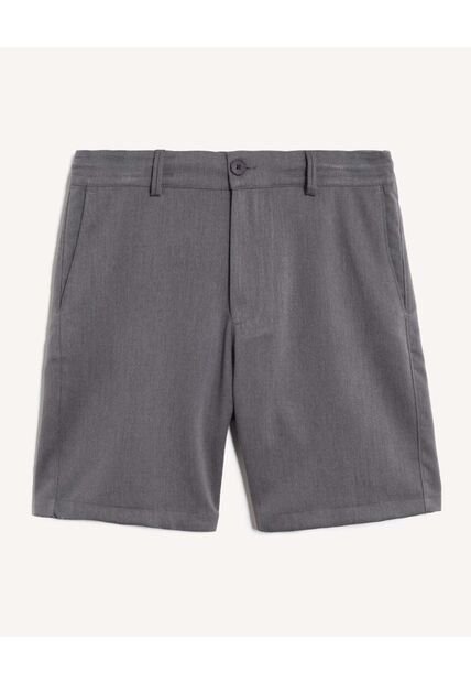 Bermuda Sastrera Straight  Para Hombre Gris Seven Seven