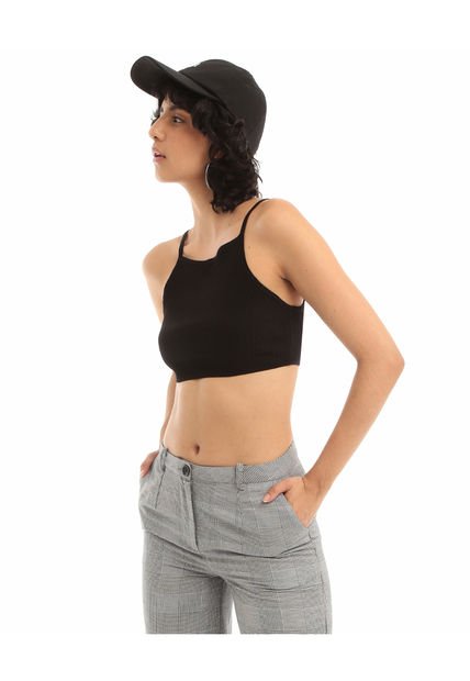 Camiseta Para Mujer Manga Sisa Color Negro Marca Seven Seven #28095092