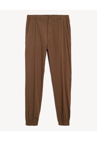 Pantalón Carrot Ligero  Para Hombre Café Seven Seven Seven Seven