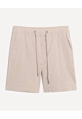 Bermuda Regular Encauchada  Para Hombre Taupe Seven Seven Seven Seven
