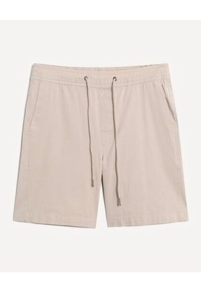Bermuda Regular Encauchada Para Hombre Taupe Seven Seven