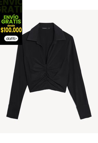 Blusa Para Mujer Manga Larga Color Negro Marca Seven Seven #28124111 Seven Seven