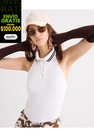 Camiseta Para Mujer Manga Sisa Moda Color Blanco Marca Seven Seven #28096485 Seven Seven