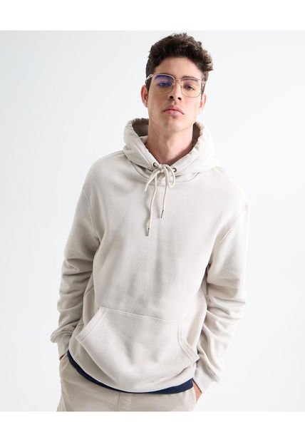 Buzo Para Hombre Hoodie Color Marfil Marca Seven Seven #45060686