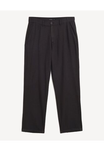 Pantalón Sastrero Straight  Para Hombre Negro Seven Seven Seven Seven