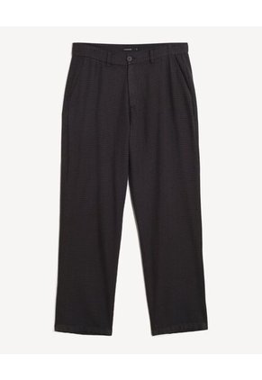 Pantalón Sastrero Straight Para Hombre Negro Seven Seven