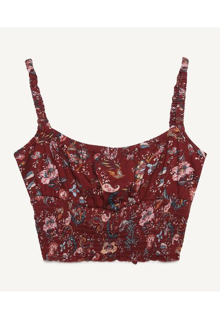 Camiseta Para Mujer Manga Sisa Color Vino Marca Seven Seven #28095240