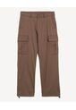 Pantalón Cargo Con Elástico  Para Hombre Café Seven Seven de Seven Seven