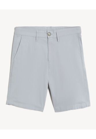 Bermuda Tipo Chino Ajuste Clásico  Para Hombre Gris Seven Seven Seven Seven