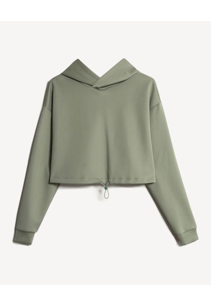 Buzo Para Mujer Hoodie Color Verde Marca Seven Seven #28060453