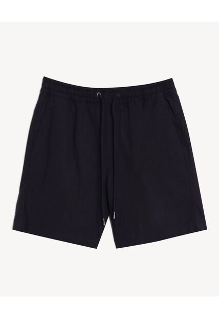 Bermuda Encauchada Rustica  Para Hombre Azul Seven Seven