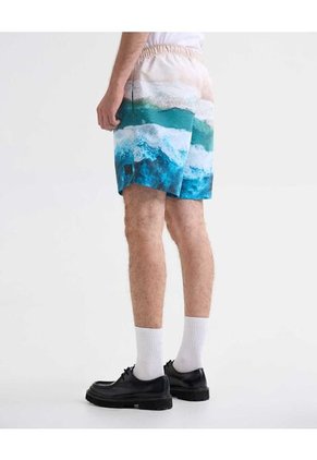 Pantaloneta Para Hombre De Baño Larga Color Azul Marca Seven Seven #45280079