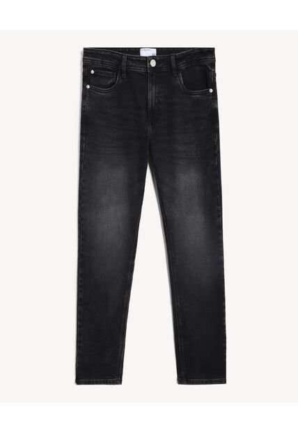 Jean Skinny Negro Lavado  Para Hombre Negro Seven Seven