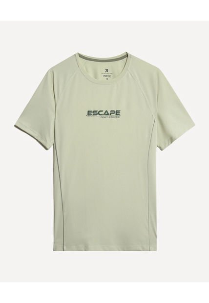 Camiseta Para Hombre Manga Corta Cuello Redondo Color Verde Marca Seven Seven #45092691