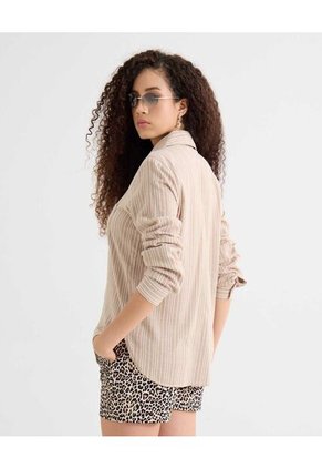 Blusa Para Mujer Manga Larga Color Café Marca Seven Seven #28124080