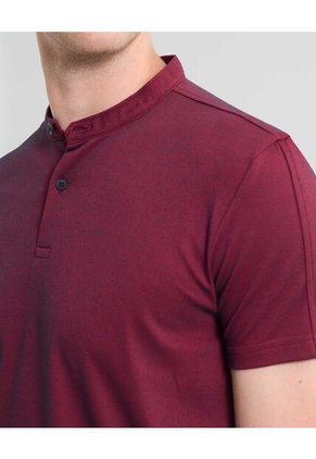 Polo Para Hombre Cuello Mao  Color Rojo Marca Seven Seven #45110882