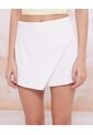 Falda Short Cruzado  Para Mujer Crudo Seven Seven de Seven Seven