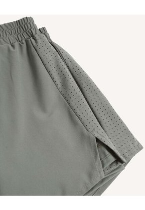 Short Running Con Boxer Interno  Para Mujer Verde Seven Seven