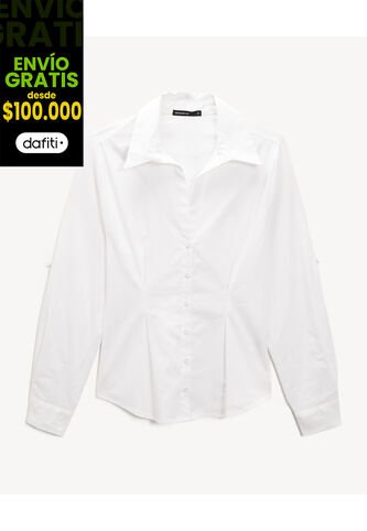 Blusa Para Mujer Manga Larga Color Crudo Marca Seven Seven #28124116 Seven Seven