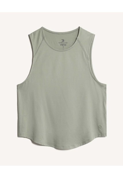 Camiseta Para Mujer Crop Top Color Verde Marca Seven Seven #28096241