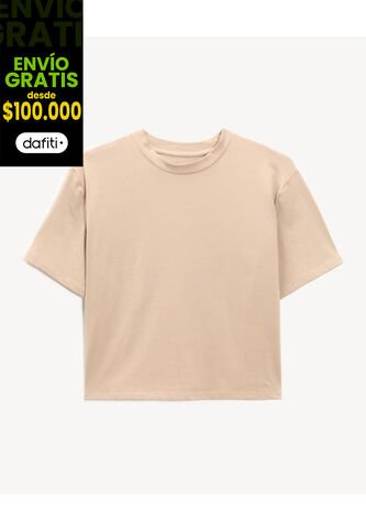 Camiseta Para Mujer Manga Corta Cuello Redondo Color Rosa Marca Seven Seven #28096571 Seven Seven