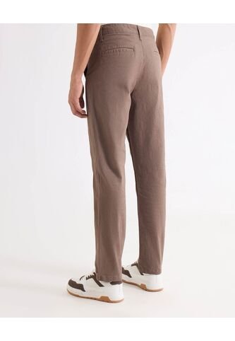 Pantalón Chino Regular  Para Hombre Café Seven Seven Seven Seven