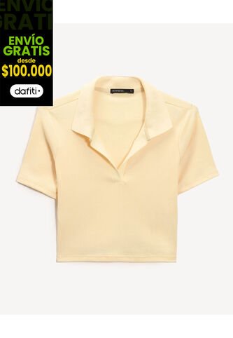 Camiseta Para Mujer Manga Corta Moda Color Amarillo Marca Seven Seven #28096382 Seven Seven