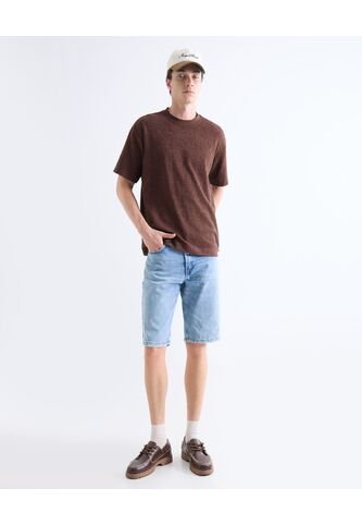 Bermuda Regular Tono Claro  Para Hombre Azul Seven Seven Seven Seven