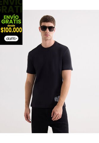 Camiseta Para Hombre Manga Corta Cuello Redondo Color Negro Marca Seven Seven #45092741 Seven Seven