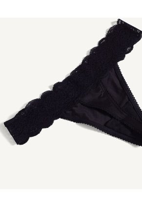 Panty Para Mujer Tanga Color Unicolor Marca Seven Seven #28800077