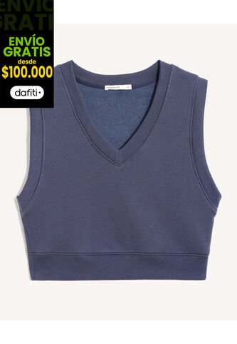 Camiseta Para Mujer Manga Sisa Cuello V Color Azul Marca Seven Seven #28096410 Seven Seven