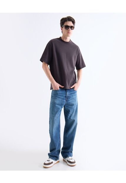 Jean Loose Tono Medio  Para Hombre Azul Seven Seven