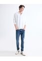 Jean Skinny Tono Oscuro  Para Hombre Azul Seven Seven de Seven Seven