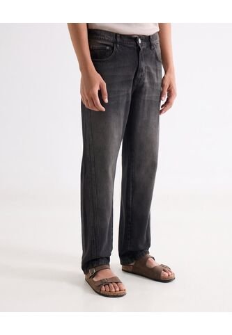 Jean Straight Tono Café  Para Hombre Negro Seven Seven Seven Seven