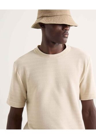 Camiseta Para Hombre Manga Corta Cuello Redondo Color Arena Marca Seven Seven #45092678 Seven Seven