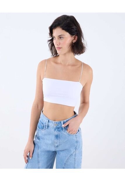 Camiseta Para Mujer Manga Sisa Color Blanco Marca Seven Seven #28096050