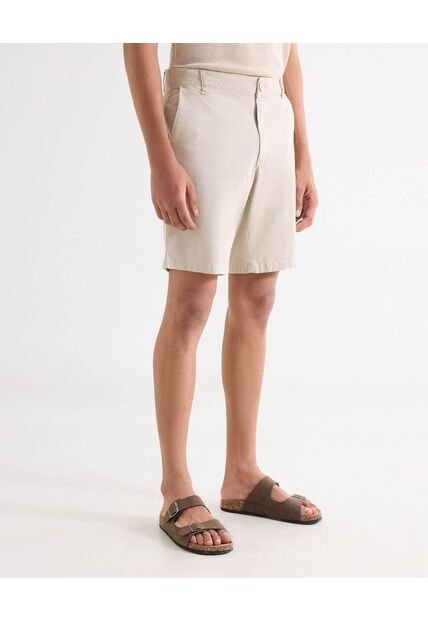 Short Chino Básico  Para Hombre Beige Seven Seven