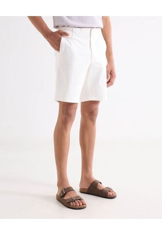 Bermuda Casual   Para Hombre Hueso Seven Seven Seven Seven