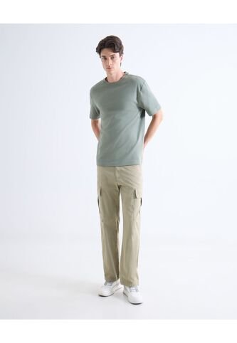 Parachute Tipo Cargo  Para Hombre Beige Seven Seven Seven Seven