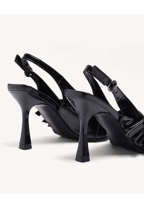 Zapatos De Tacón Con Diseño Brillante  Para Mujer Negro Seven Seven