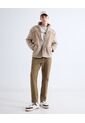 Pantalón Chino Regular  Para Hombre Camel Seven Seven de Seven Seven