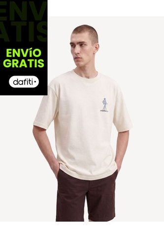 Camiseta Screen Pesada  Para Hombre Arena Seven Seven Seven Seven