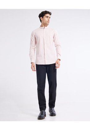 Camisa Para Hombre Manga Larga  Color Rosa Marca Seven Seven #45011902