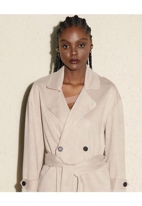 Chaqueta Para Mujer Abrigo Color Arena Marca Seven Seven #28080816