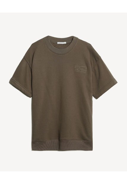 Camiseta Para Hombre Manga Corta Cuello Redondo Color Café Marca Seven Seven #45092768