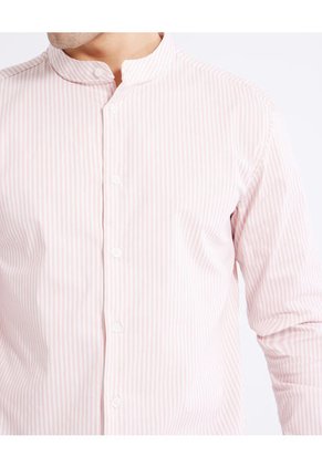 Camisa Para Hombre Manga Larga  Color Rosa Marca Seven Seven #45011902
