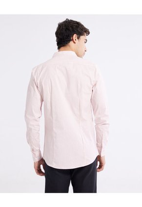 Camisa Para Hombre Manga Larga  Color Rosa Marca Seven Seven #45011902