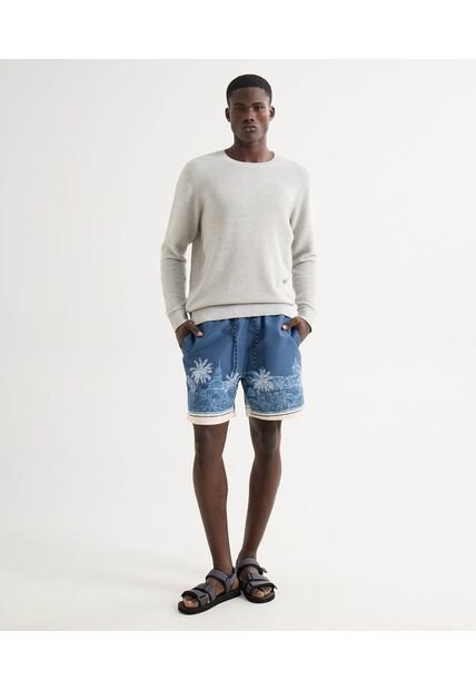 Pantaloneta Para Hombre De Baño Larga Color Azul Oscuro Marca Seven Seven #45280078