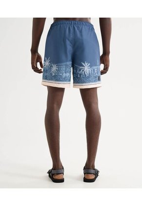 Pantaloneta Para Hombre De Baño Larga Color Azul Oscuro Marca Seven Seven #45280078