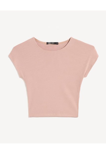 Camiseta Para Mujer Manga Corta Cuello Redondo Color Rosado Marca Seven Seven #28096402